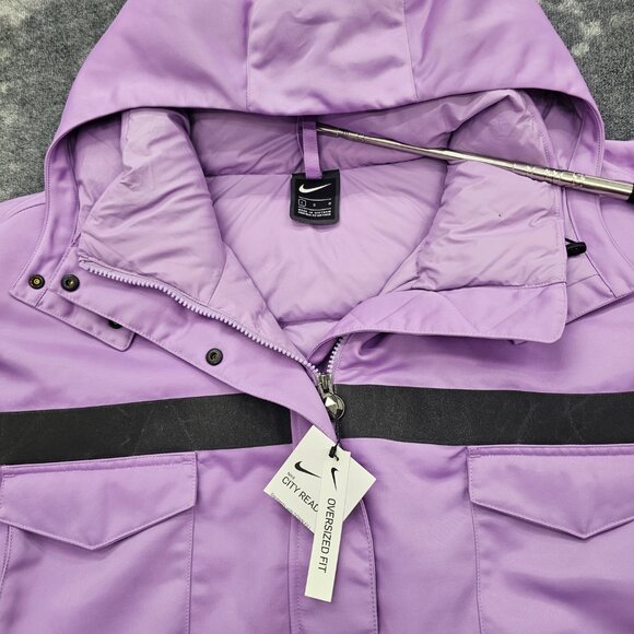 Nike City Ready Down Parka Jacket Womens Large Oversized Fit CZ1141-589 Coat NEW - Picture 4 of 14